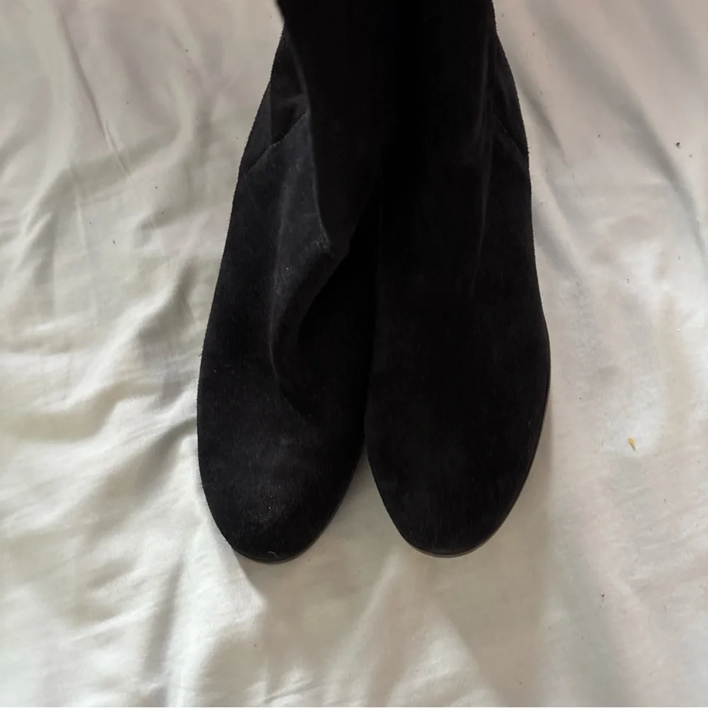 Lucky Brand Calypso Over The Knee Slouchy Boots Black Suede Size 8.5